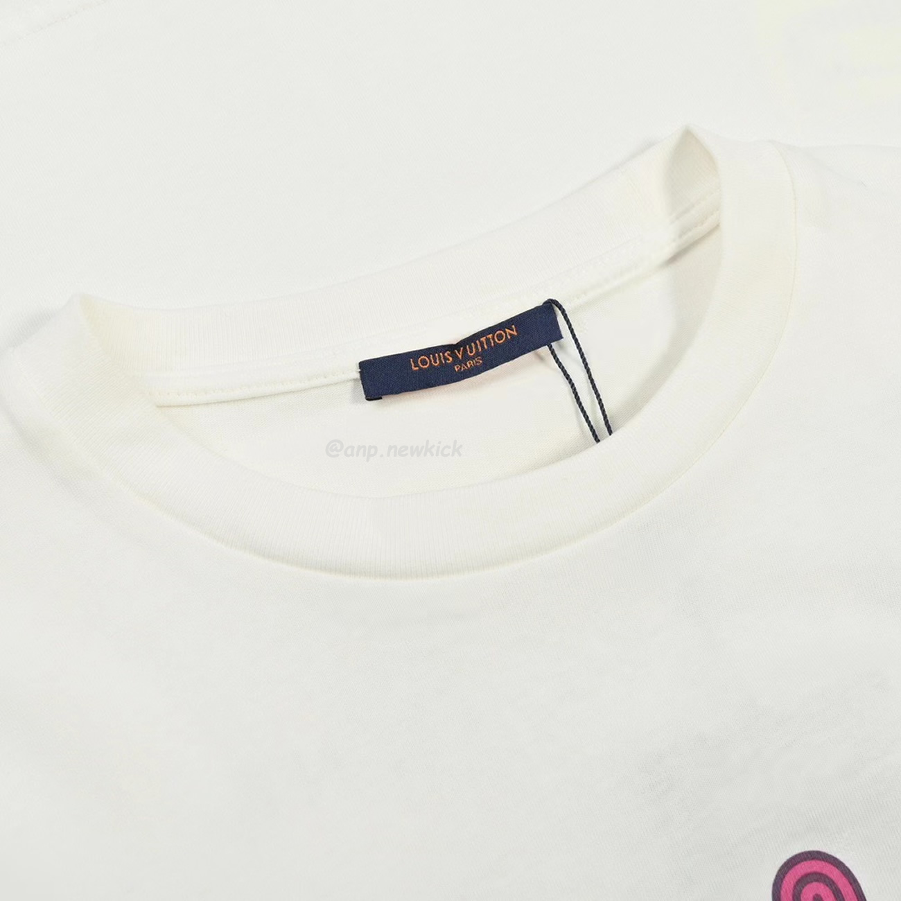 Louis Vuitton Colorful Letter Printed Short Sleeves T Shirt (10) - newkick.org